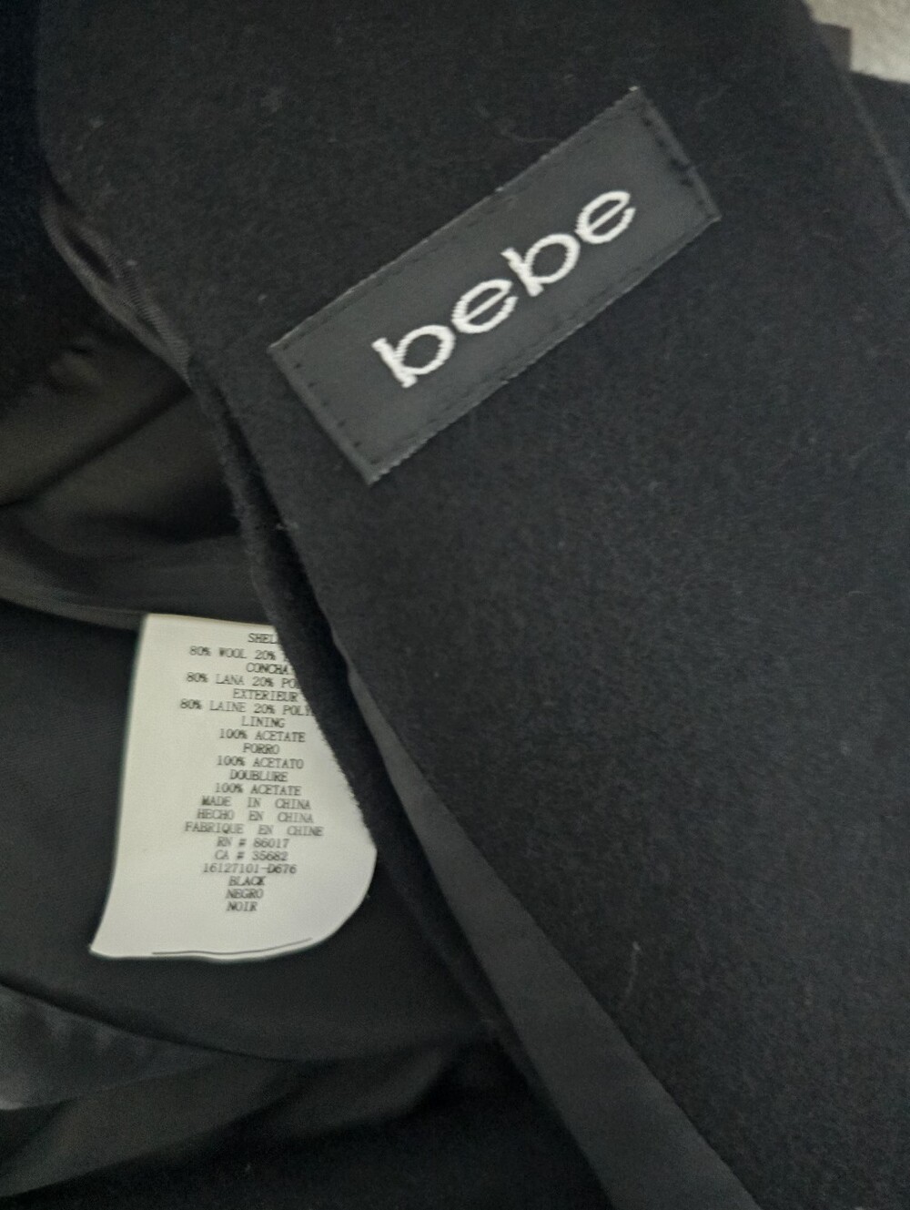 Y2K bebe Fitted Hourglass Blazer XS Black Tailored Jacket Rebecca Romijn Era - Picture 7 of 7